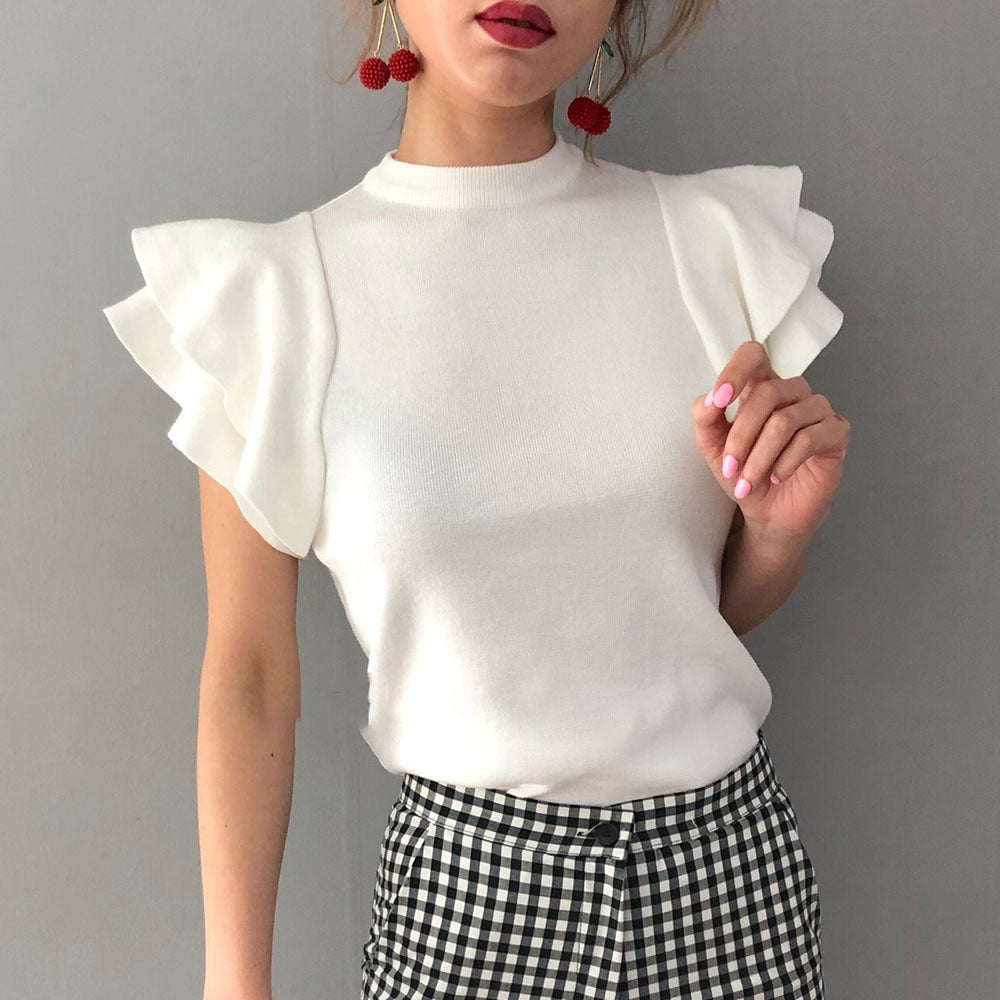 Brettyn® | Fashionable Blouse With Ruffles