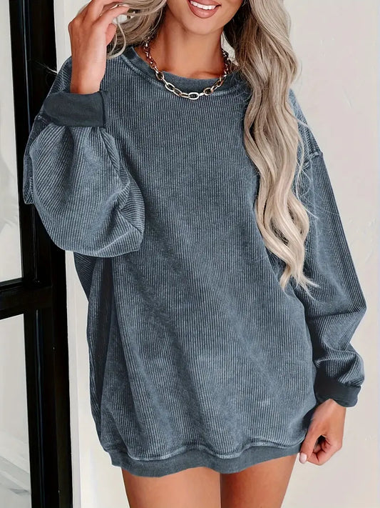 Anja® | Perfectly stylish women's winter sweater made of corduroy