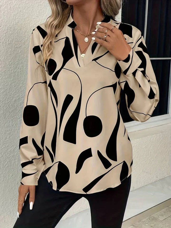 Stella | Women's Long Sleeve Printed Blouse