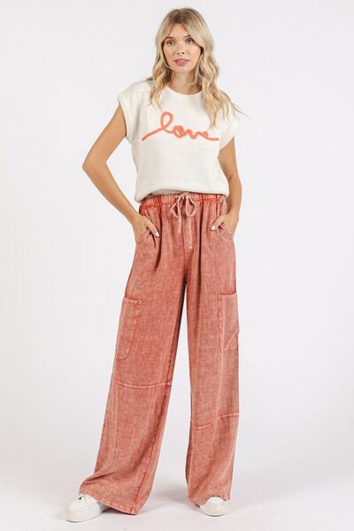 Ambar® | Pants with drawstring and elastic waistband