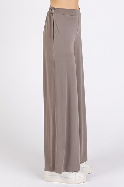 Diana® | Stretch trousers with wide legs and an elastic waistband