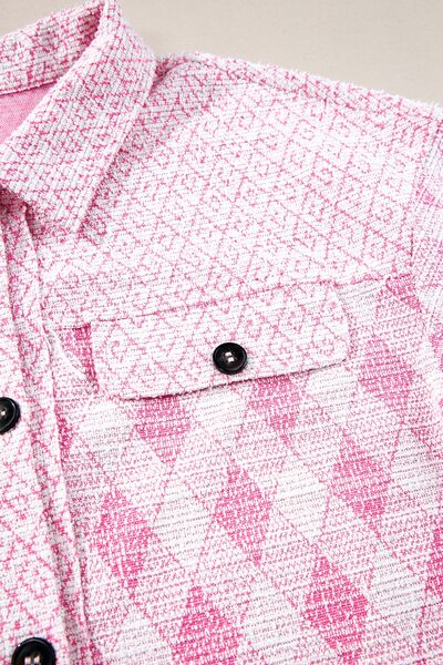 Bella® | Structured flap pocket jacket with geometric print