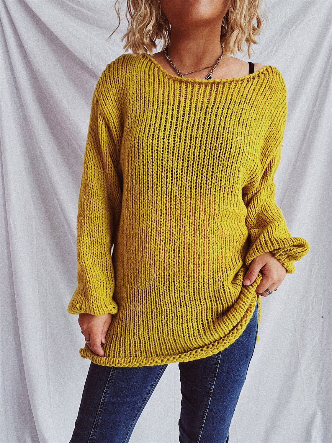 Bernadette® | Sweater with a boat neckline and dropped shoulders