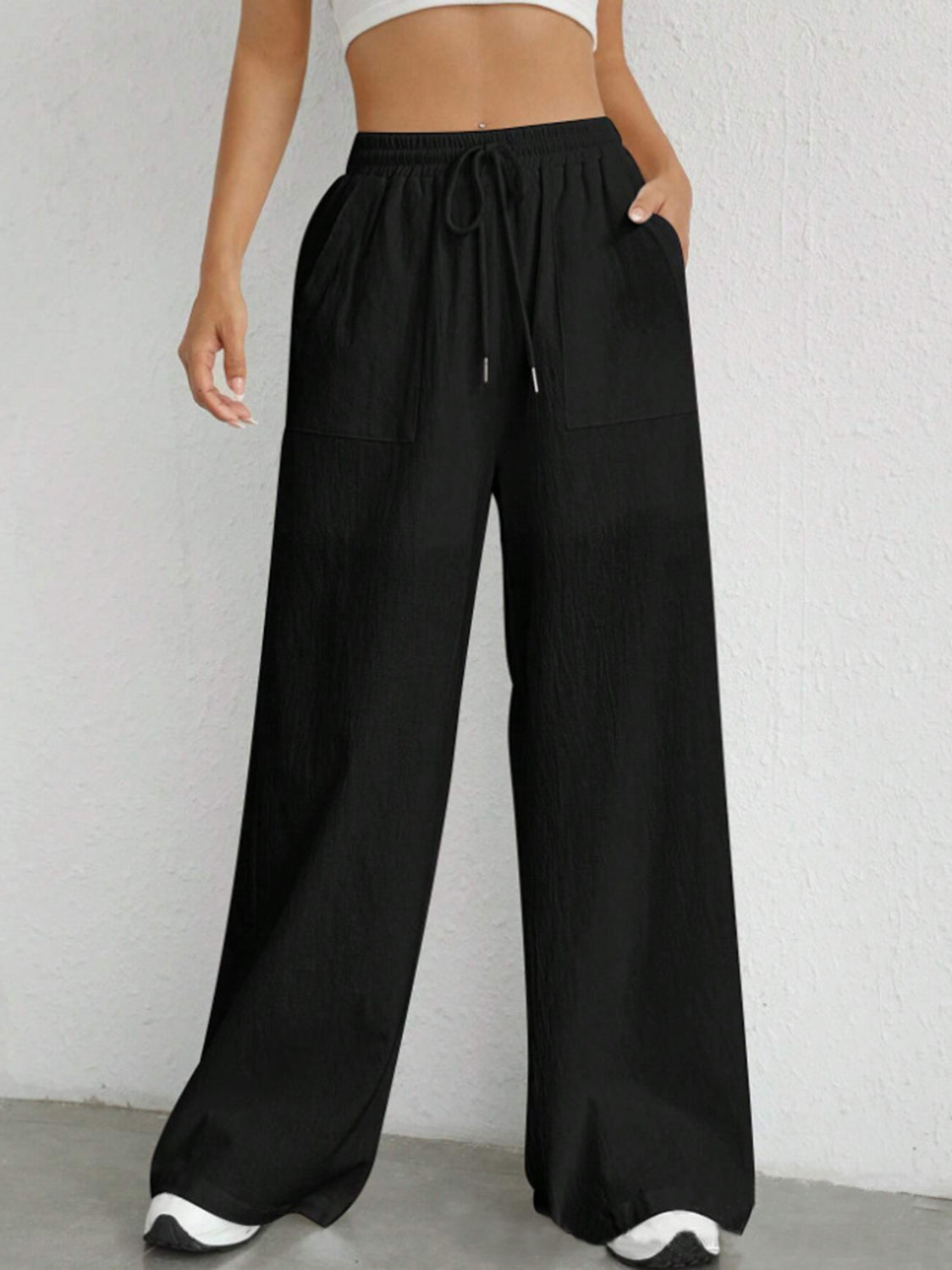 Ashley® | Wide leg trousers with drawstring