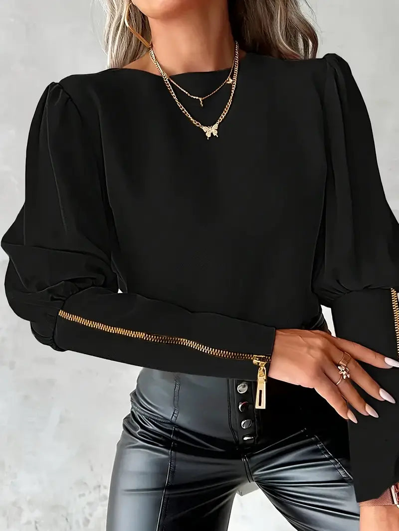 Diana® | Elegant blouse with puff sleeves
