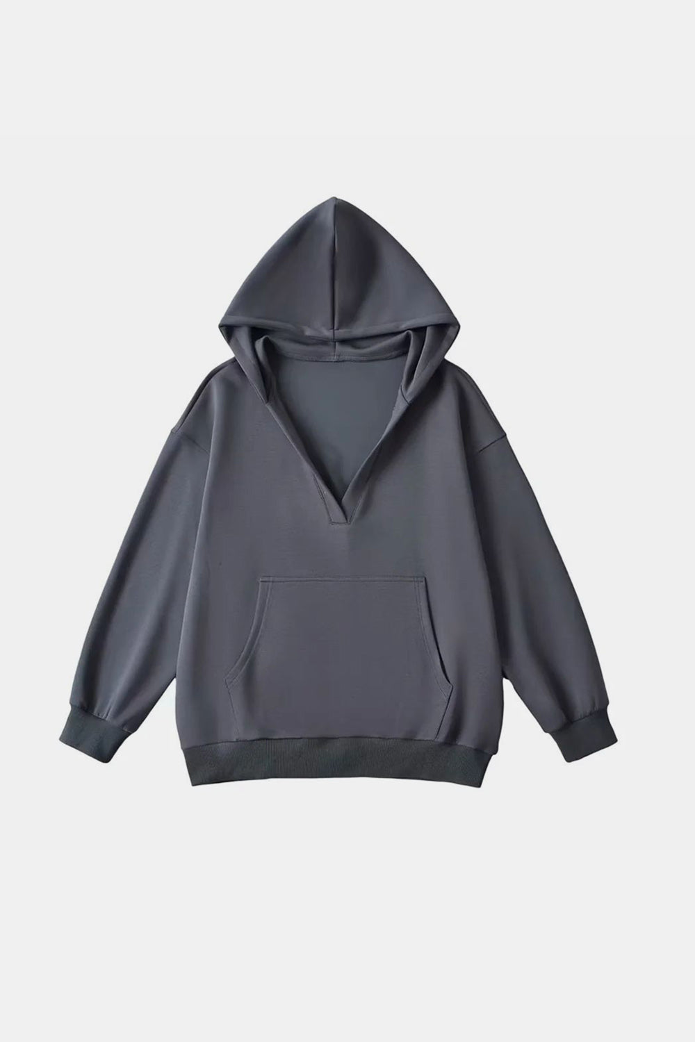 Bernadette® | Basic Bae Air Scuba long sleeve hoodie with kangaroo pocket