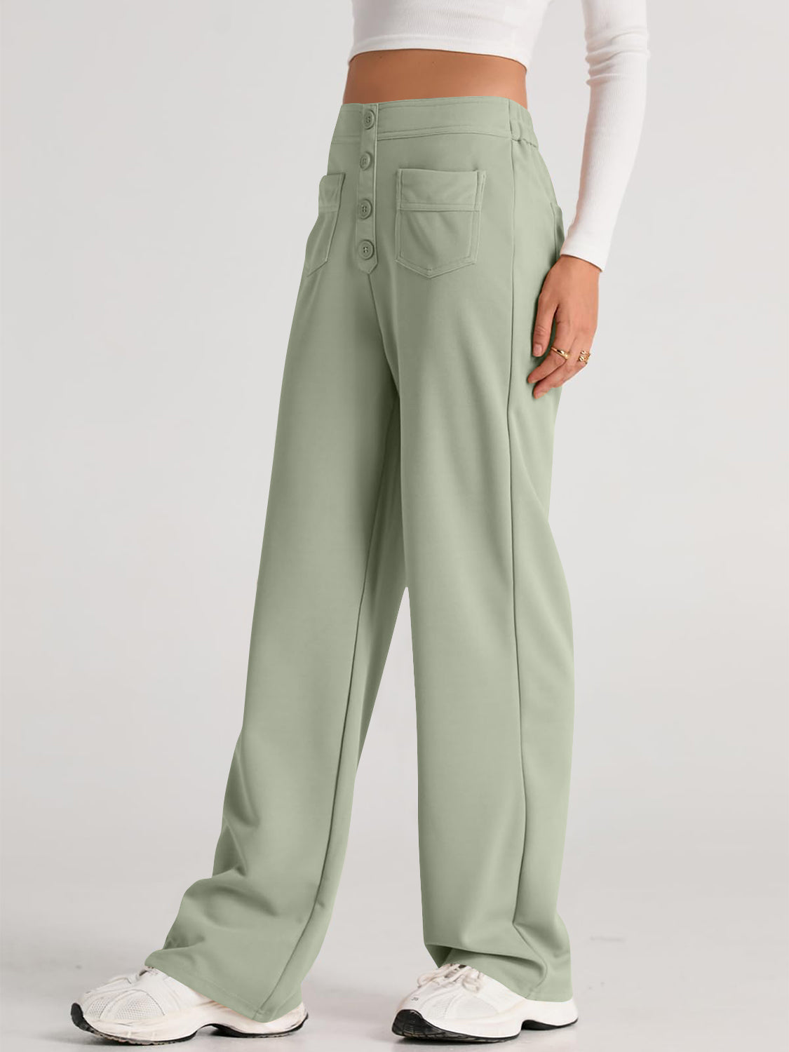 Apolonia | Wide-leg, high-waisted trousers