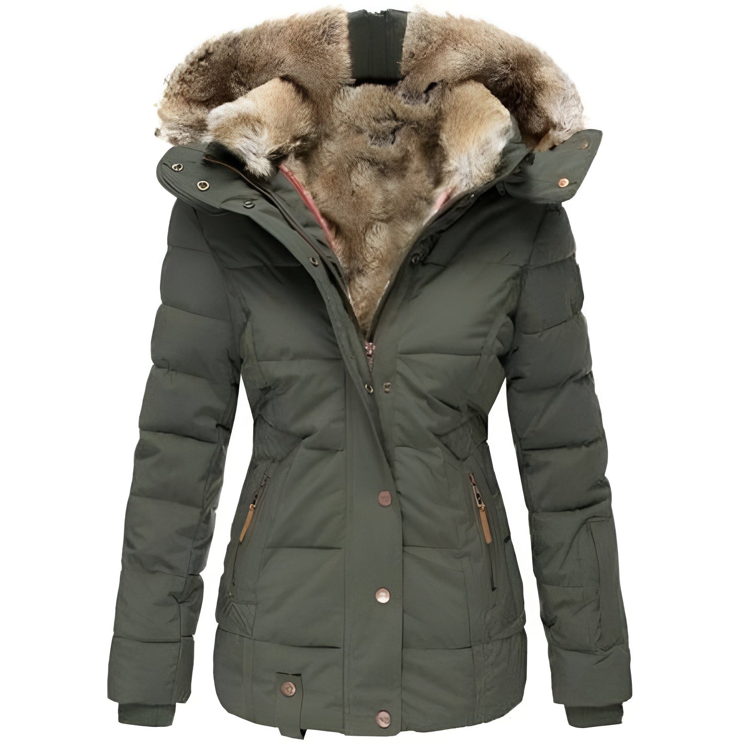 Ariadna® | Winter coat with faux fur