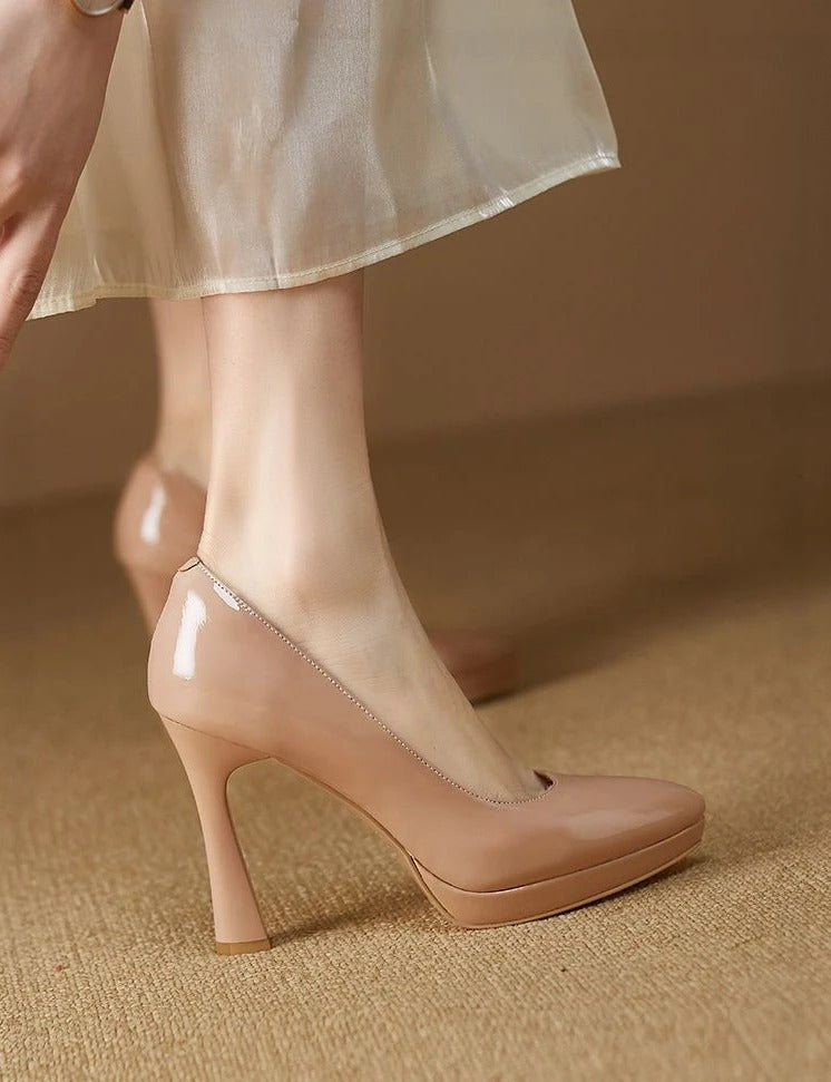 Kristen | Elegant ladies high heels pumps with pointed toe & thin heel - stylish pumps for special occasions