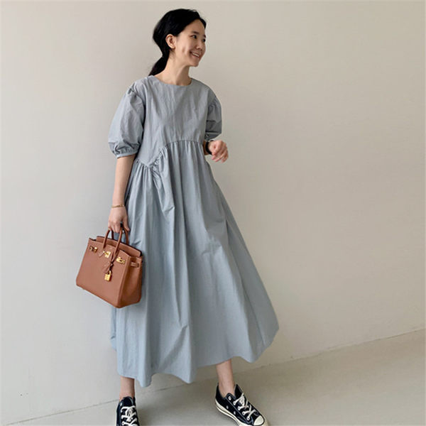 Elida® | Loose Dress With Puff Sleeves