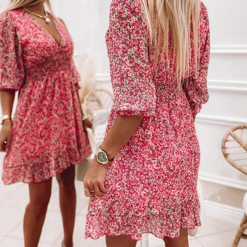 Beatriz® | Comfortable floral print dress for women