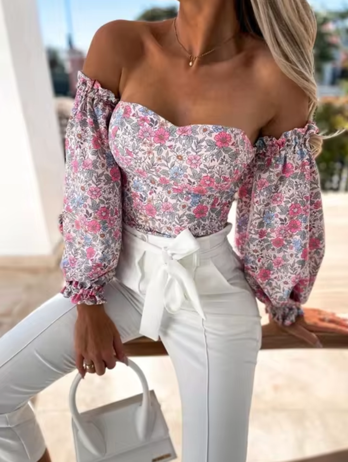 Dina® | Floral Off-The-Shoulder Tops