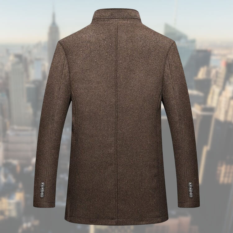 Rowan | Men's Button-Down Mid-Length Overcoat