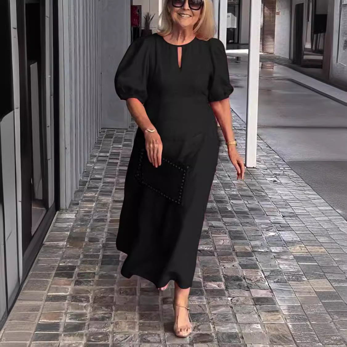 Brooke® | Midi dress with puff sleeves