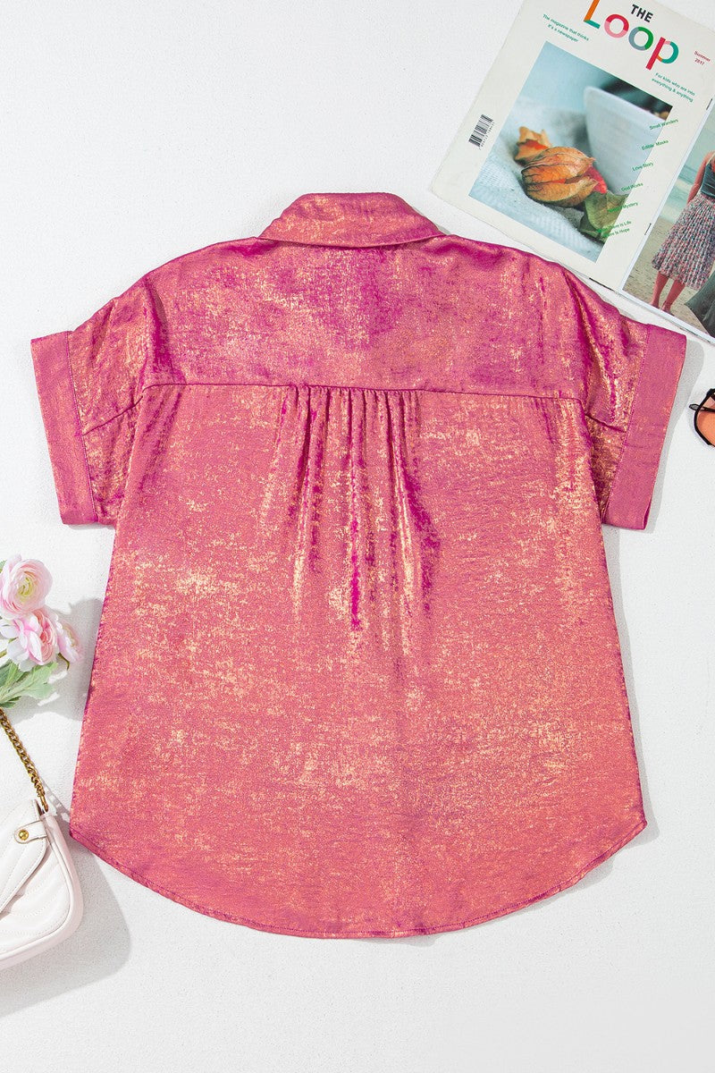 Clara® | Short sleeve button down shirt