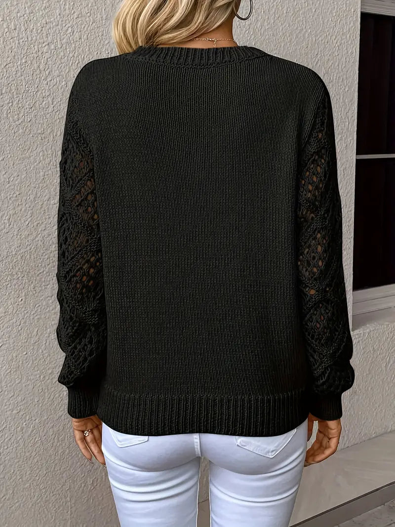 Adriana® | Knitted sweater with lace details