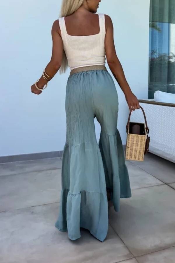Dolores® | Casual elastic high waist flared trousers
