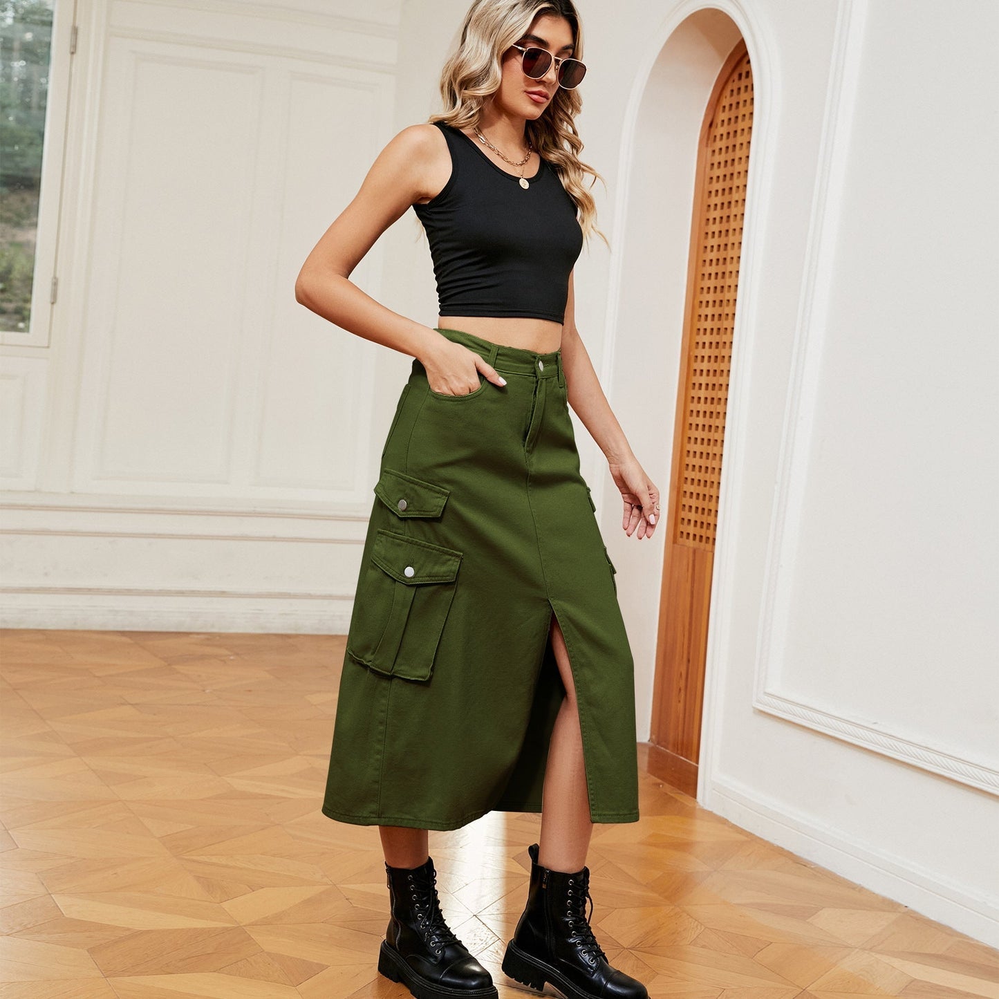 Bedelia® | Denim Cargo Skirt For Women