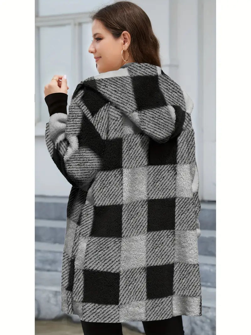 Carmen® | Soft plush hooded cardigan
