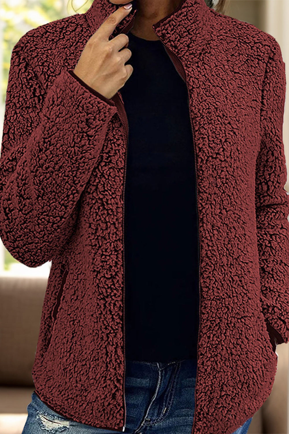 Doris® | Turtleneck jacket with zip and pockets