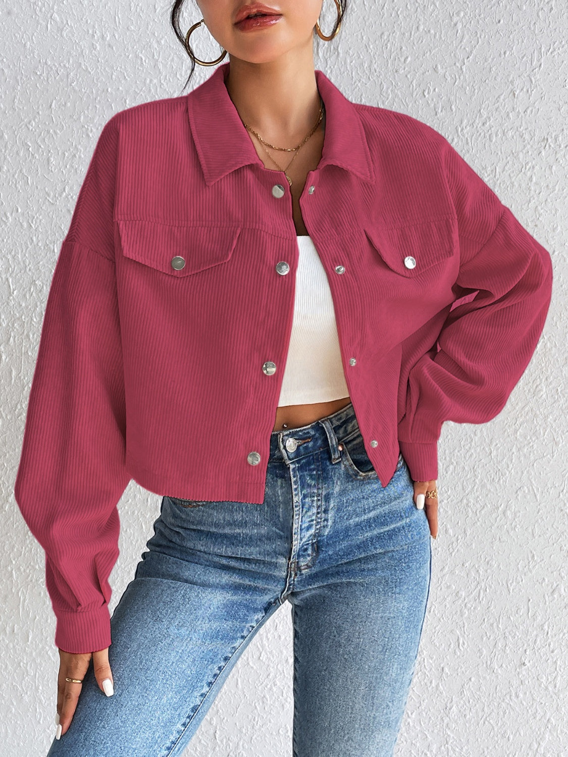 Constance® | Long sleeve jacket with snap fastening