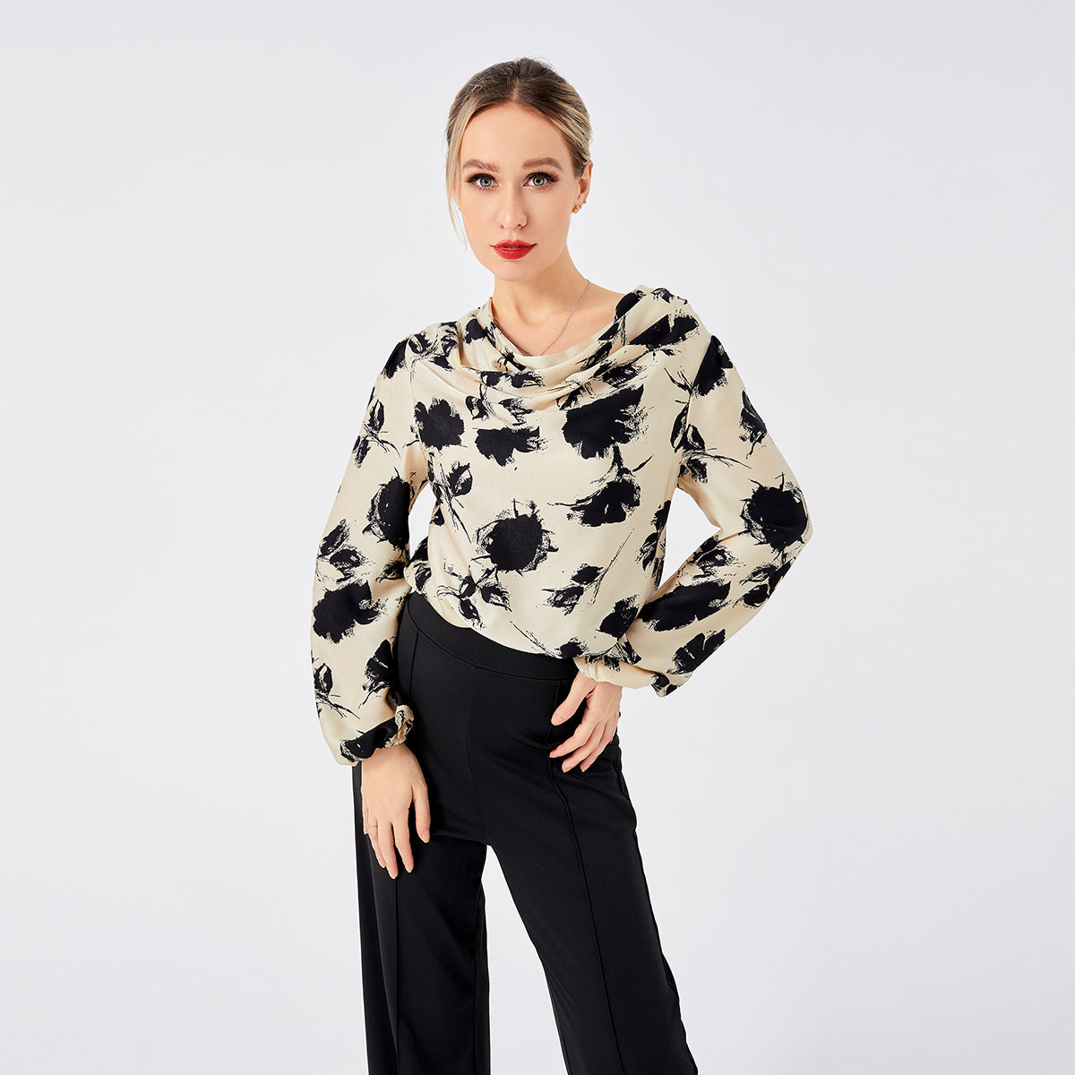 Briavelly® | Elegant Women'S Print Blouse