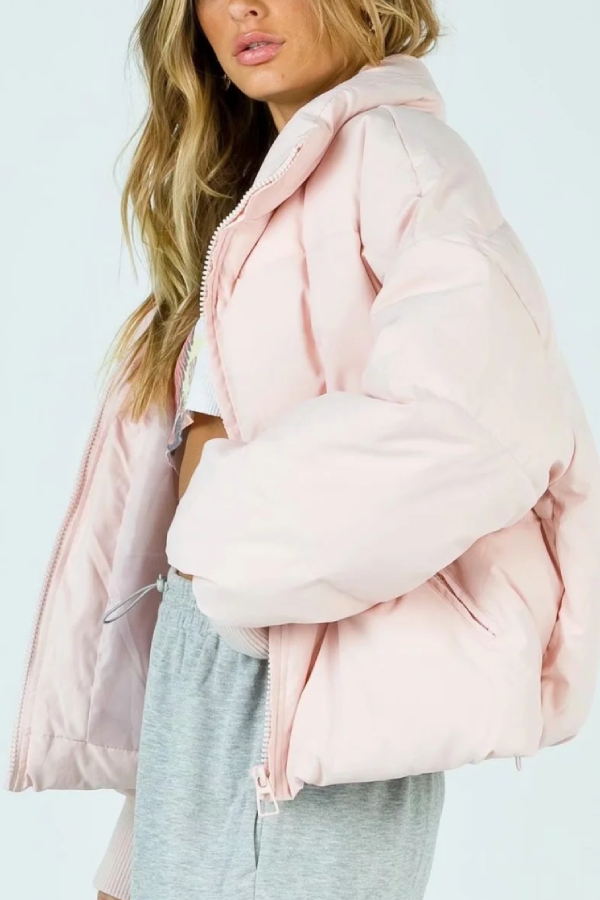 Brianna® | Stand Collar Zipper Pocket Thick Warm Cotton Jacket