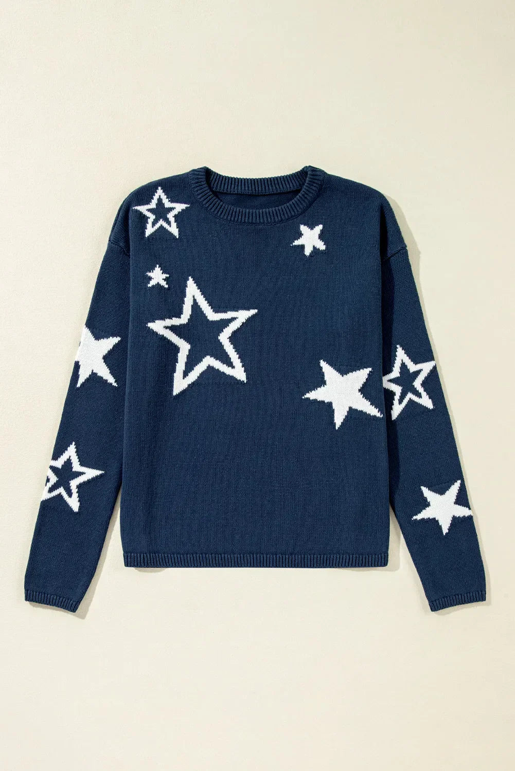 Blanca® | Long-sleeved sweater with a star crew neck