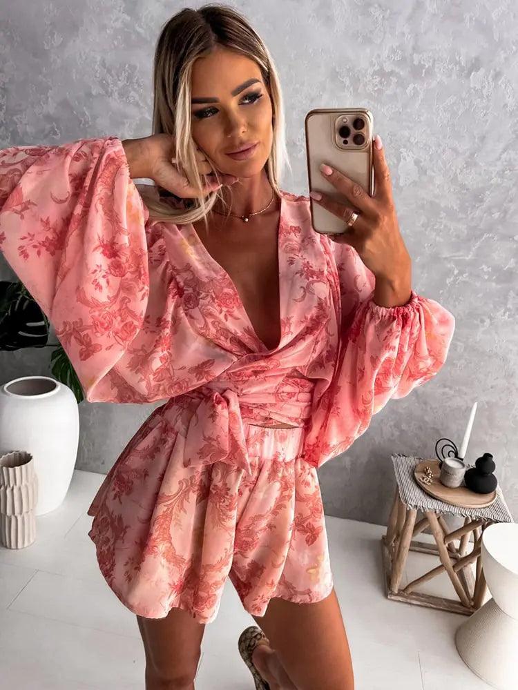 Ariana | Women's Printed Bohemian Style Jumpsuit
