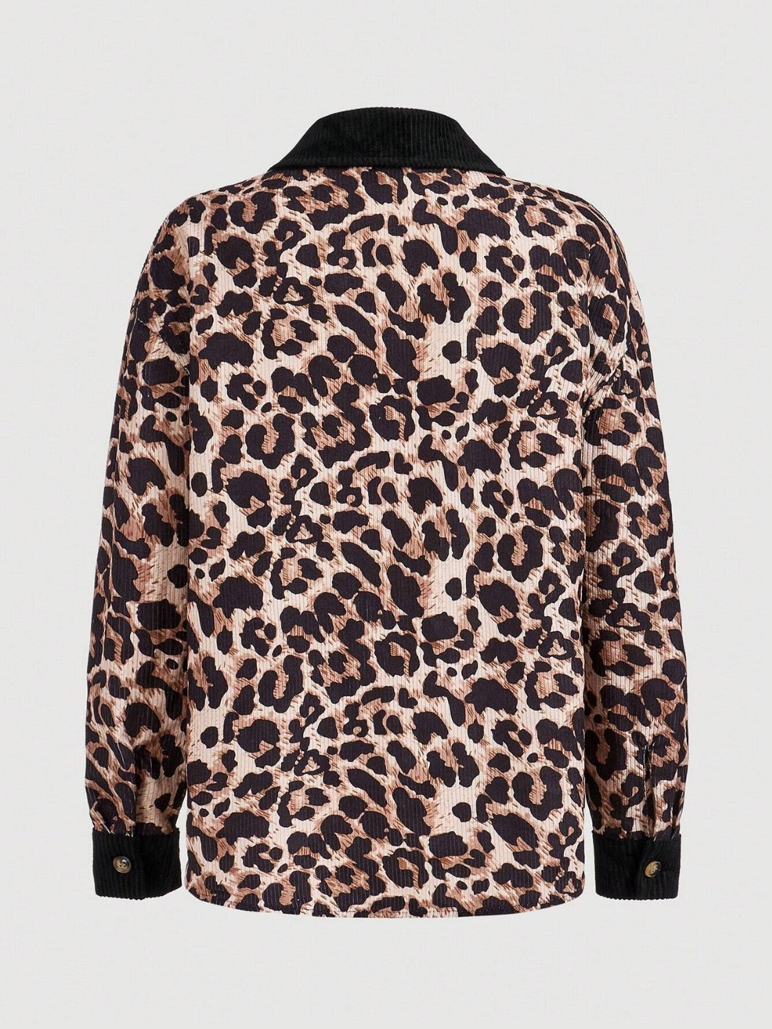 Elizabeth® | Buttoned shirt blouse with leopard collar and collar