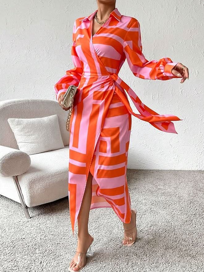 Carolina® | Eye-catching printed wrap dress
