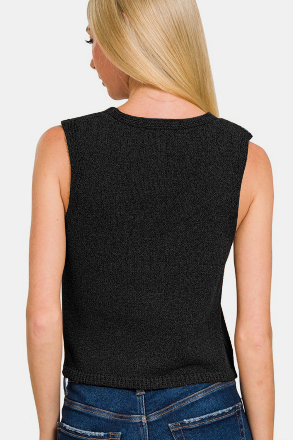 Belén® | Pullover vest with hook and eye closure and V-neck