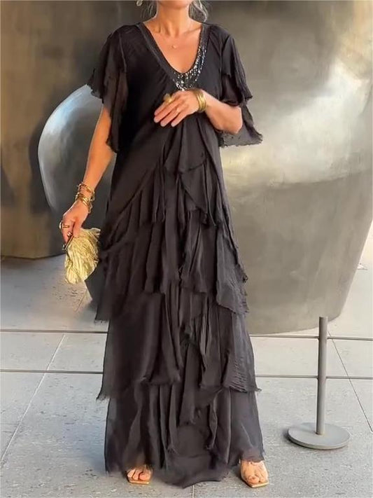 Consuelo® | Elegant maxi dress with a V-neck