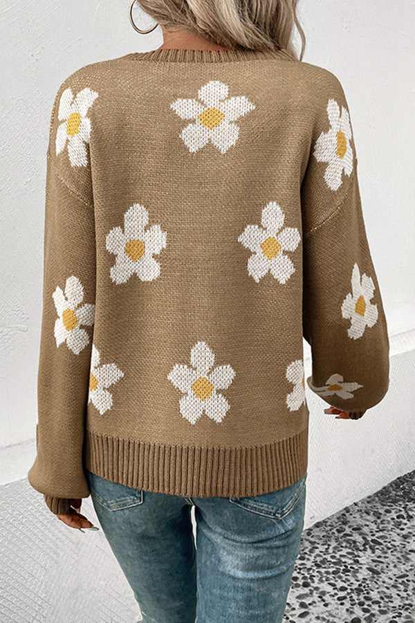 Celia® | New autumn and winter fashionable long-sleeved jacquard sweater