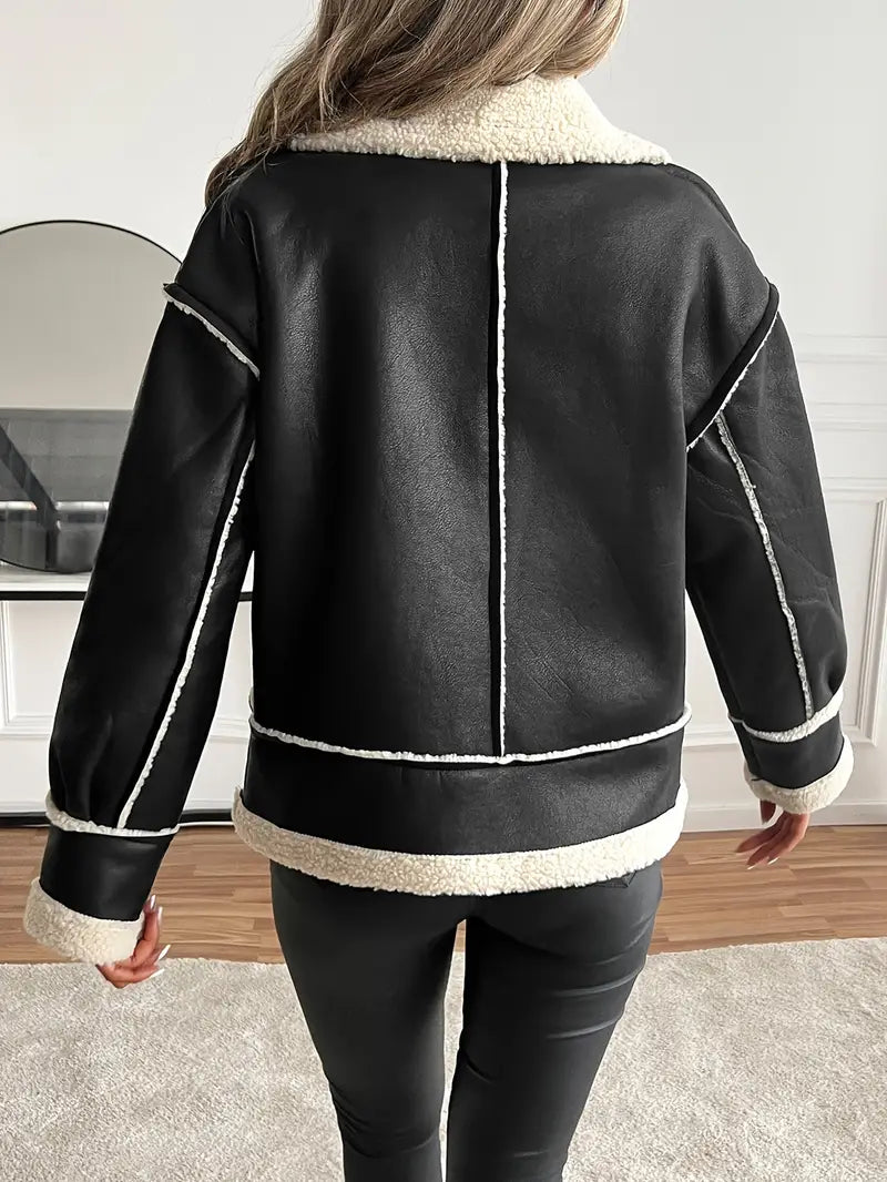 Angelica® | Faux leather motorcycle jacket