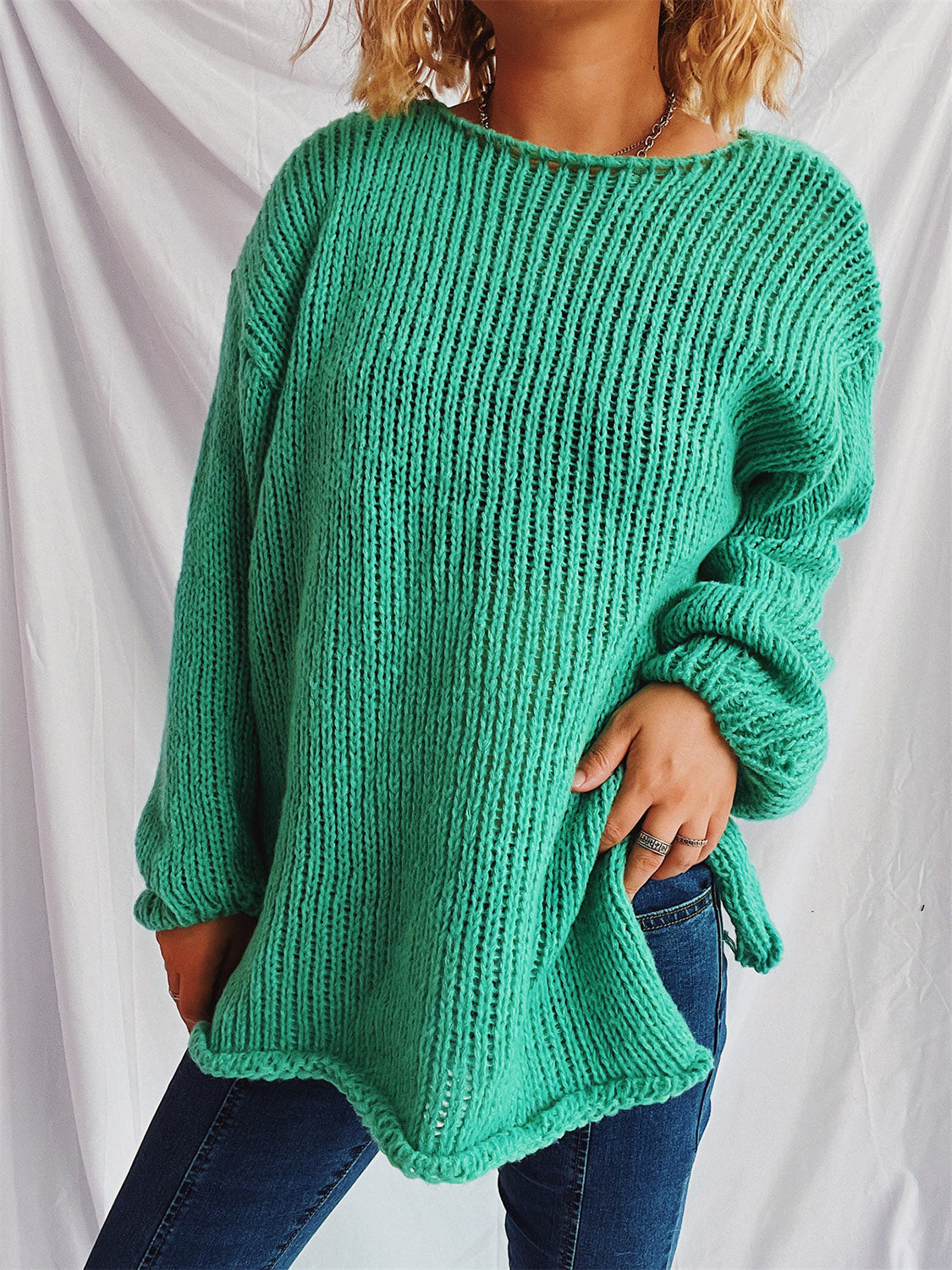 Bernadette® | Sweater with a boat neckline and dropped shoulders