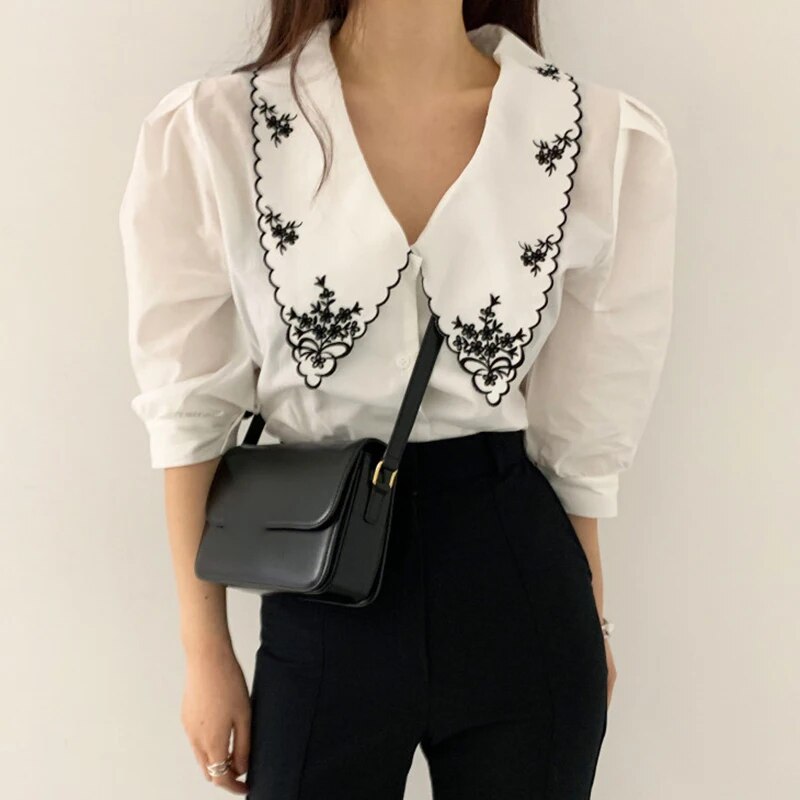 Brigid® | Women'S Elegant Embroidered Blouse