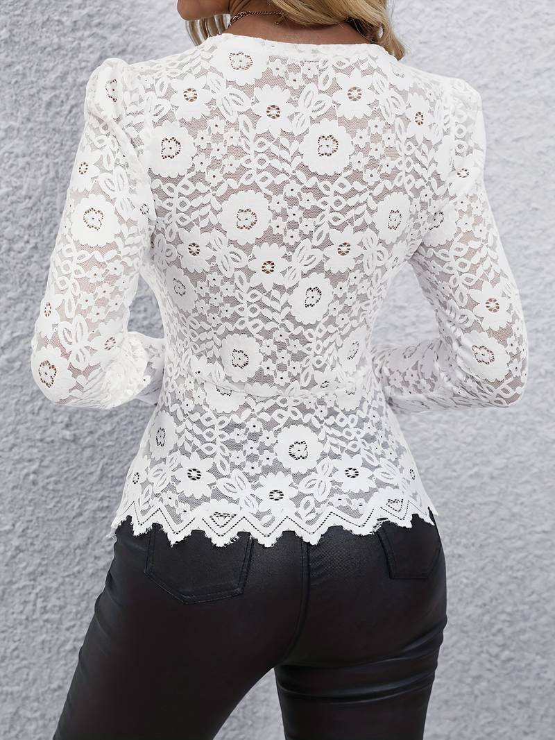 Andrea | Women's long sleeved V neck top