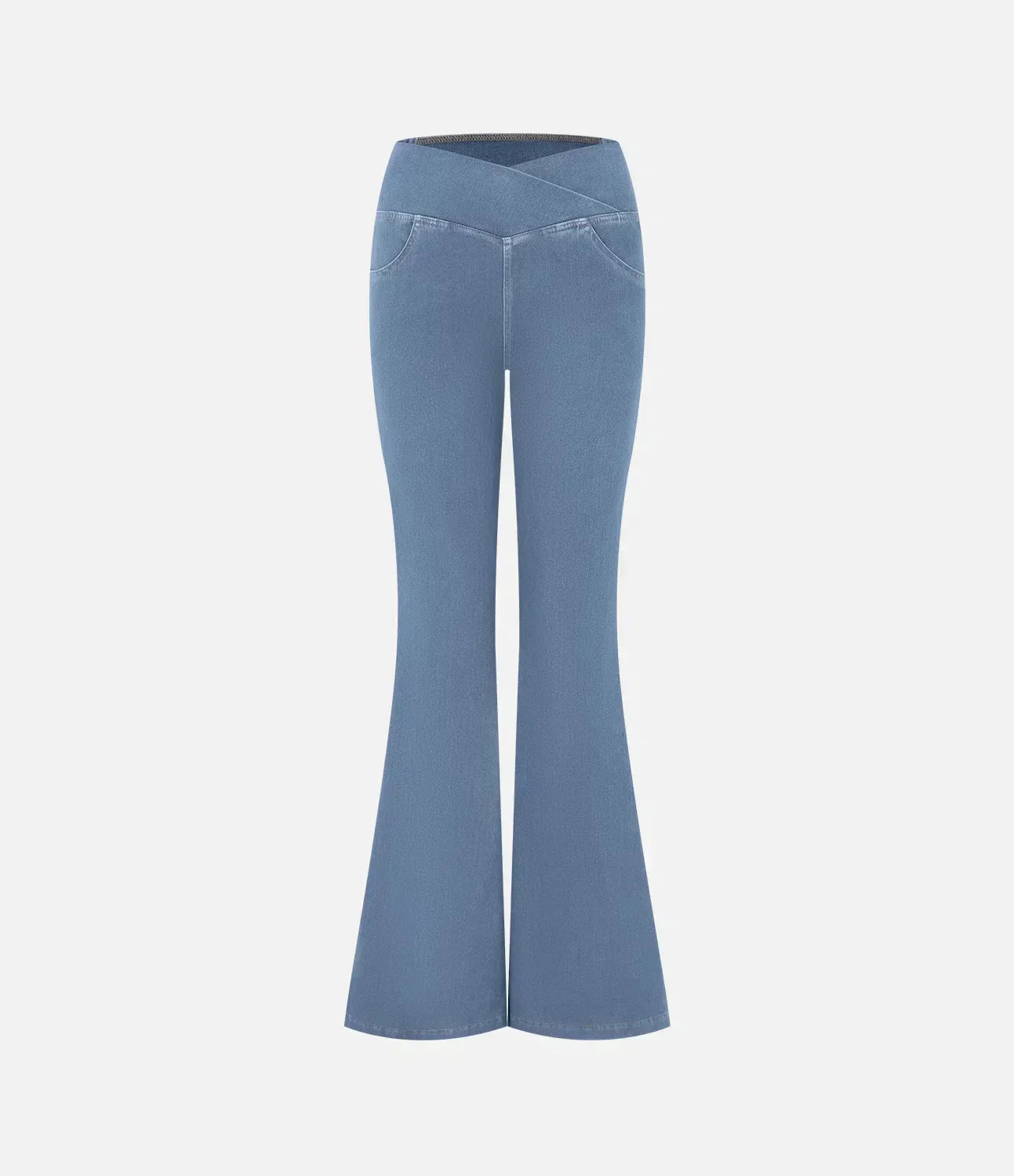 Aurora® | Women'S High-Waisted Retro Flare Pants With Crossover Waistband