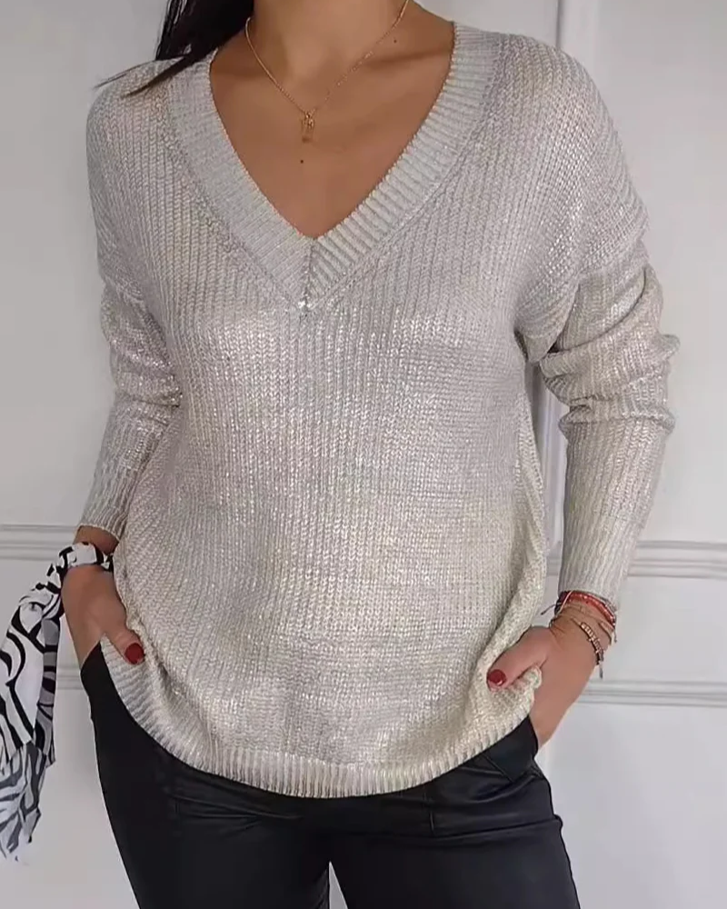 Angeline's® | Casual V-neck sweater