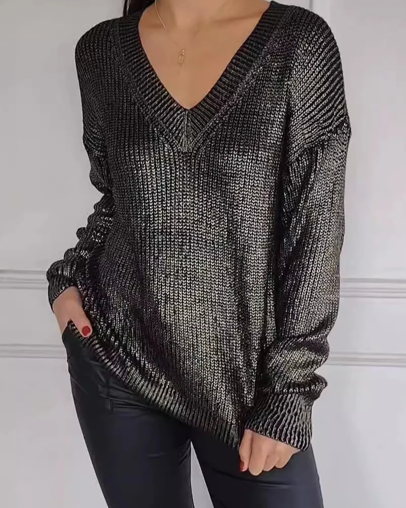 Angeline's® | Casual V-neck sweater
