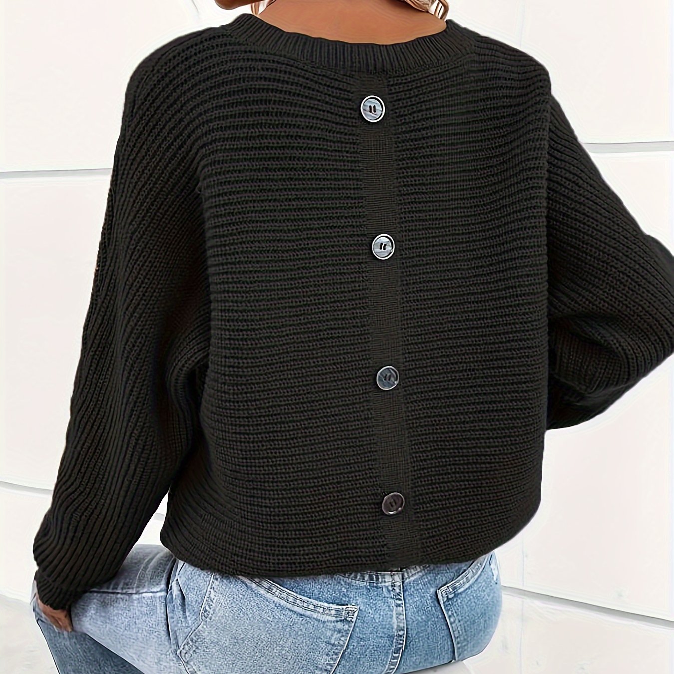 Cora® | Knitted sweater with button placket