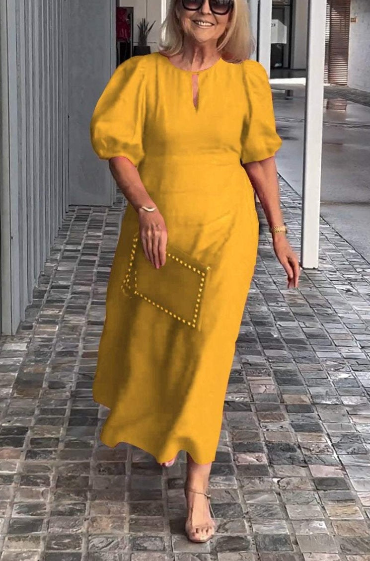 Brooke® | Midi dress with puff sleeves