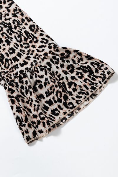 Diana® | Long sleeve leopard print maxi dress