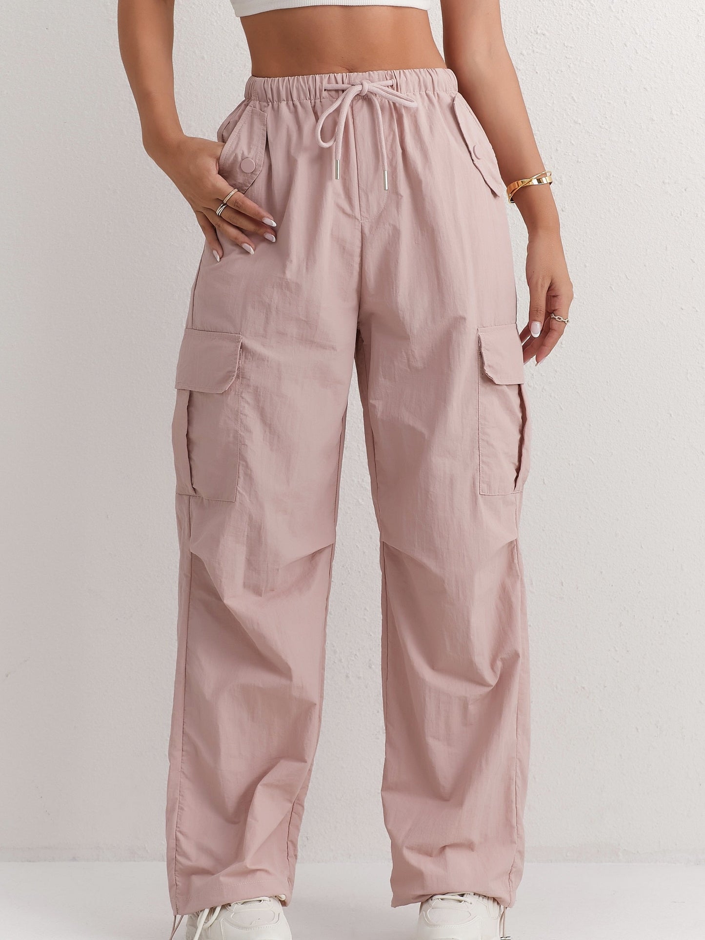 Berenice® | Stylish And Comfortable Pink Cargo Pants For Women