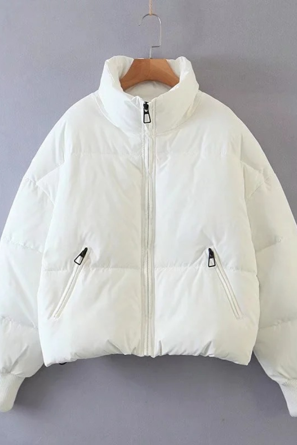Brianna® | Stand Collar Zipper Pocket Thick Warm Cotton Jacket