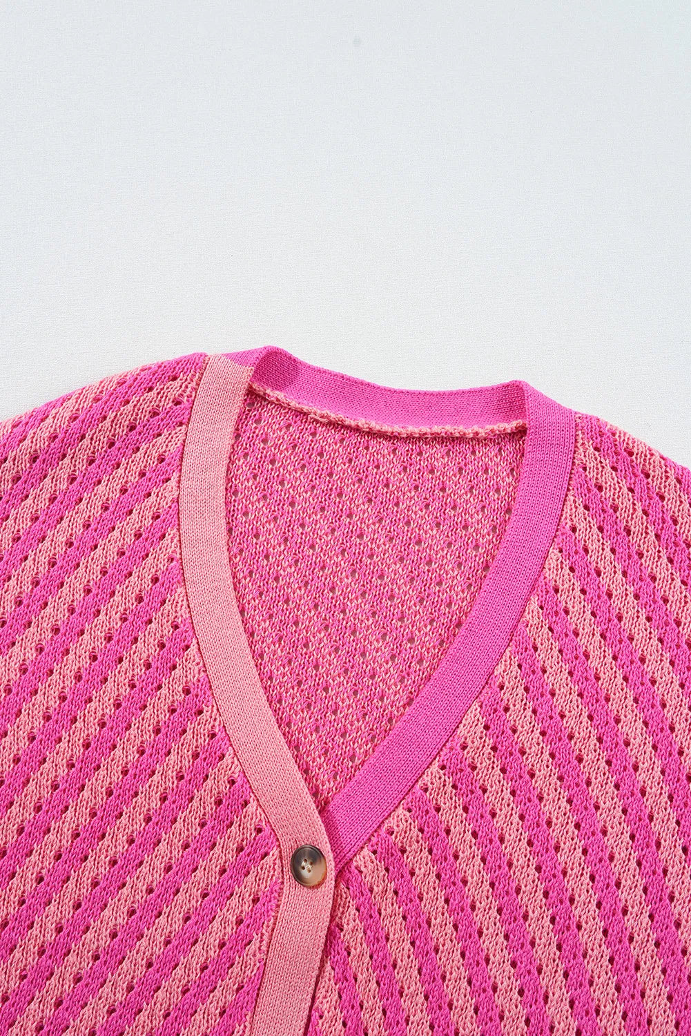 Edna® | Striped cardigan with buttons and V-neck