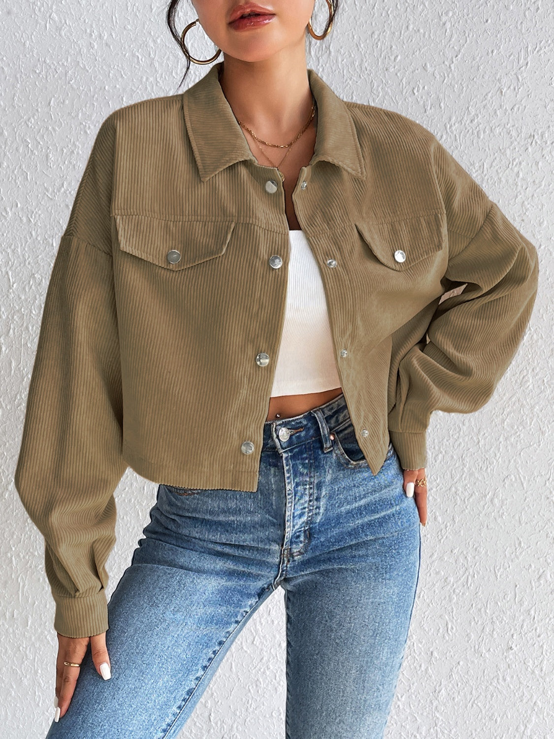 Constance® | Long sleeve jacket with snap fastening