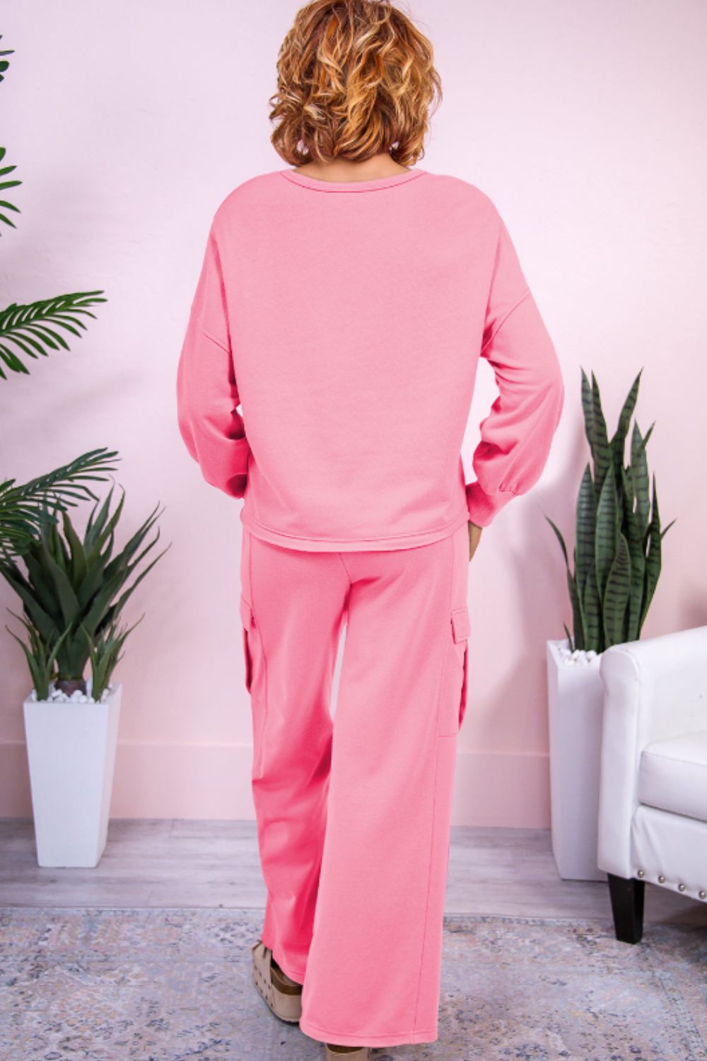 Berta® | Complete set consisting of a long-sleeved crew-neck shirt and drawstring trousers