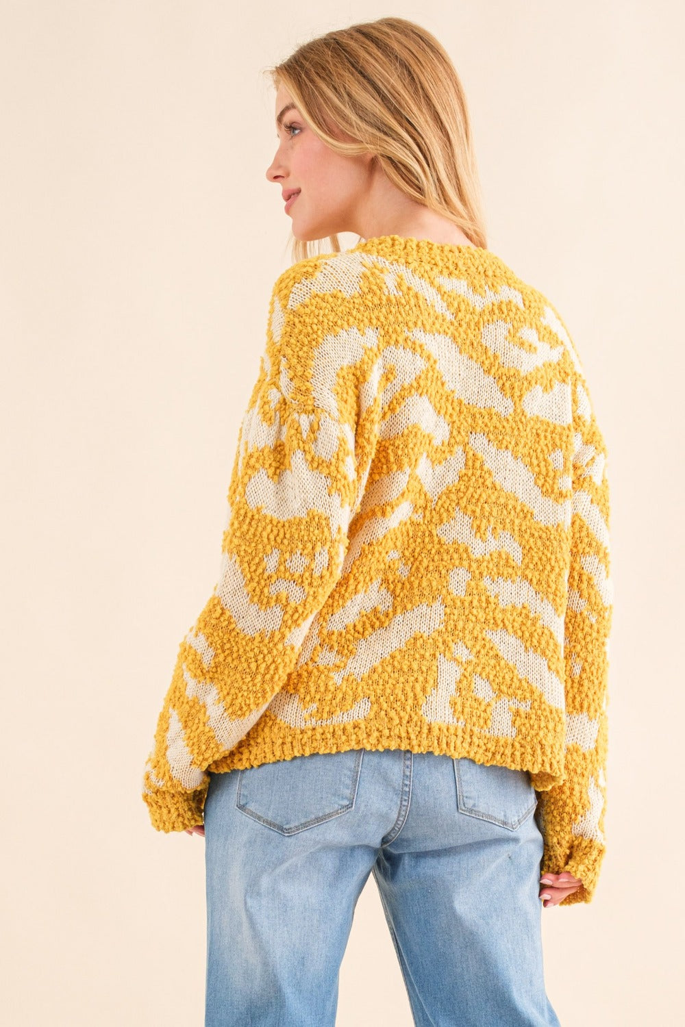 Anke® | And the Why textured contrast sweater in full size